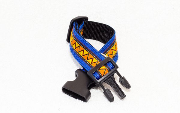 halsband hond blauw - halsbanden hond handgemaakt - blauwe halsband – hondenhalsband