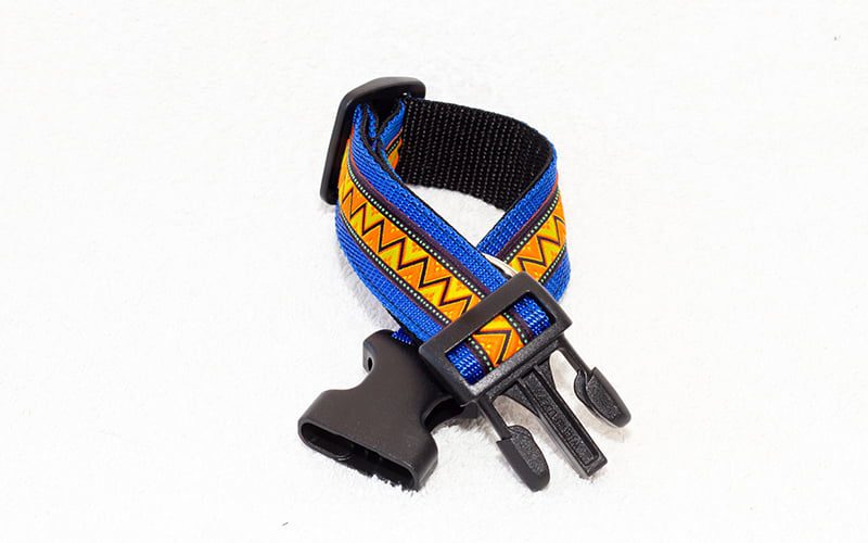 halsband hond blauw - halsbanden hond handgemaakt - blauwe halsband – hondenhalsband