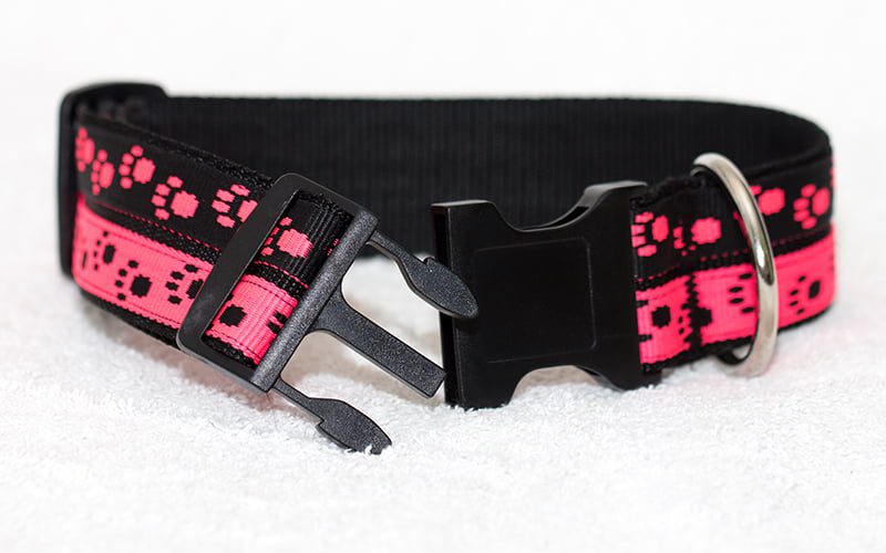 hondenhalsband roze - halsbanden hond handgemaakt - halsband roze – halsband hond roze