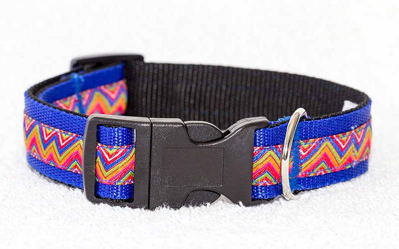 mooie hondenhalsband blauw - blauwe halsband - blauwe hondenhalsband - halsband hond blauw