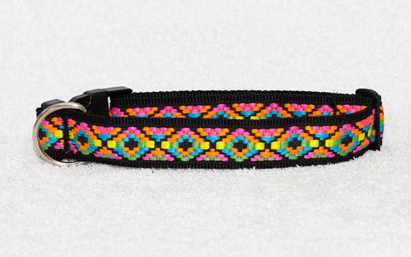 gekleurde hondenhalsband - halsbanden hond handgemaakt – halsband hond – honden halsband