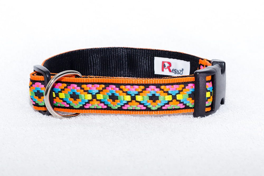 gekleurde honden halsbanden - halsbanden hond handgemaakt – halsband hond – honden halsband