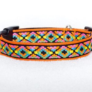 gekleurde honden halsbanden - halsbanden hond handgemaakt – halsband hond – honden halsband