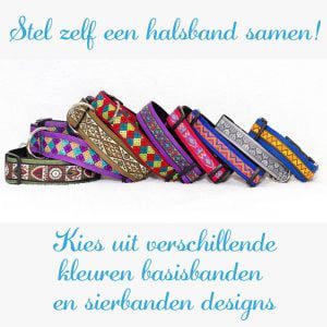 halsband hond zelf ontwerpen - hondenhalsband ontwerpen – handgemaakte halsband ontwerpen