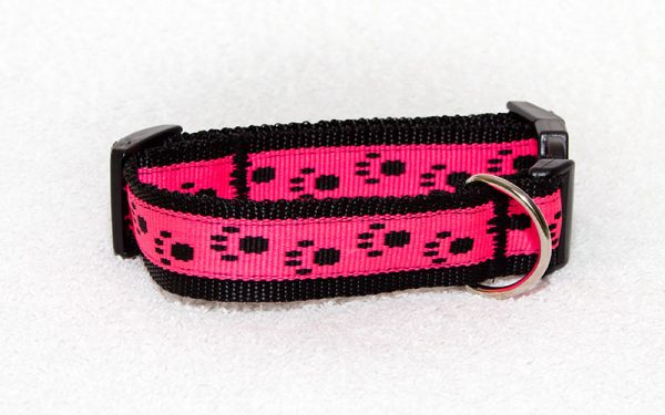 mooie roze halsbanden - halsbanden hond handgemaakt – handgemaakte hondenhalsbanden