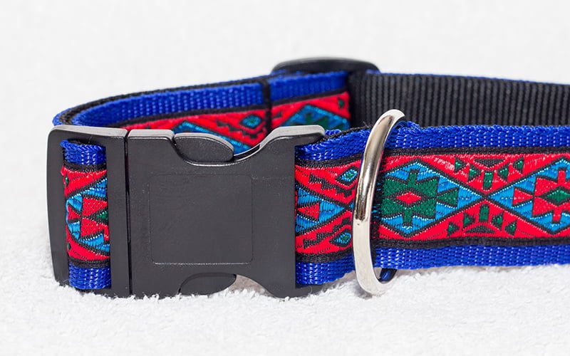 stoere brede halsband hond - halsbanden hond handgemaakt - nylon halsband - hondenhalsband
