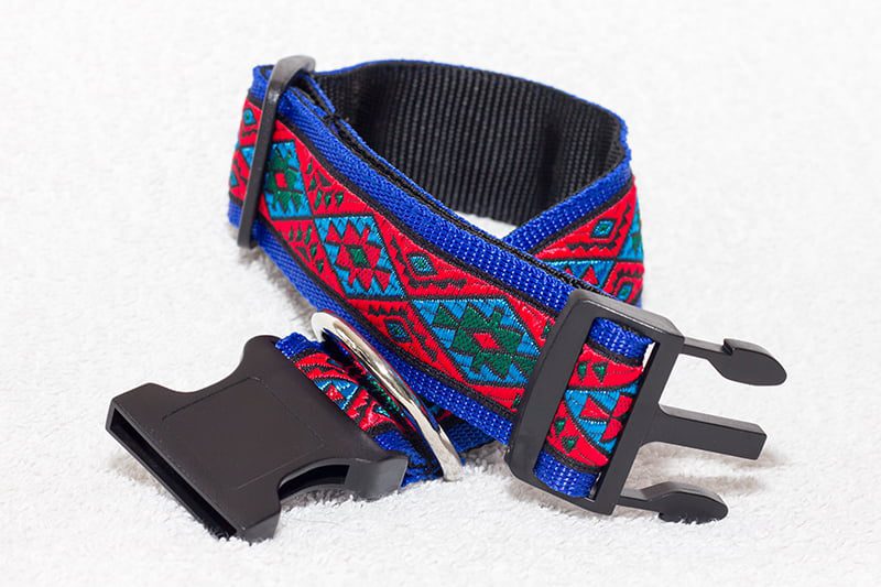 stoere brede halsband hond - halsbanden hond handgemaakt - nylon halsband - hondenhalsband