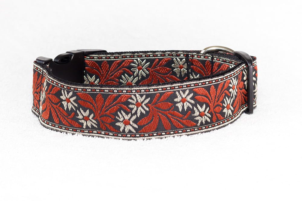 Unieke brede halsband hond - halsbanden hond handgemaakt – halsband hond – hondenhalsband