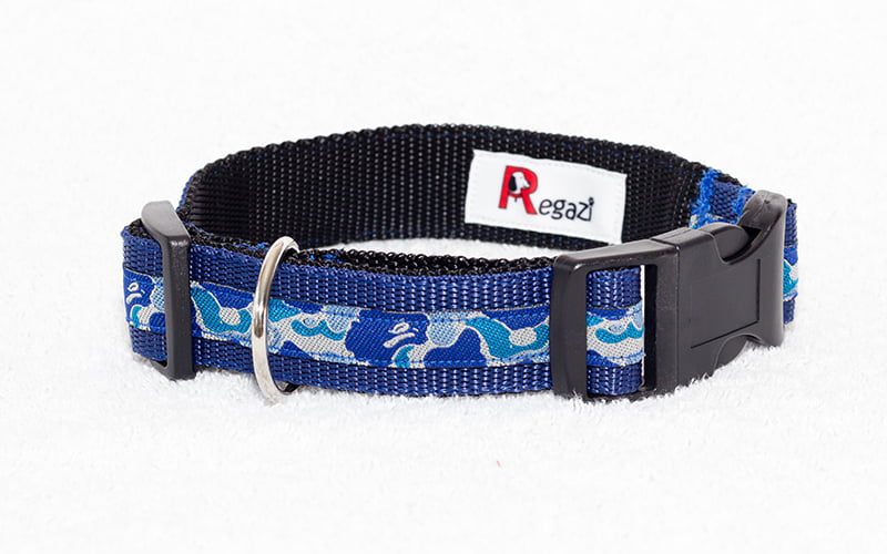 Regazi honden halsband donkerblauw camouflage 27 - 39 cm 2,5 cm - Afbeelding 5