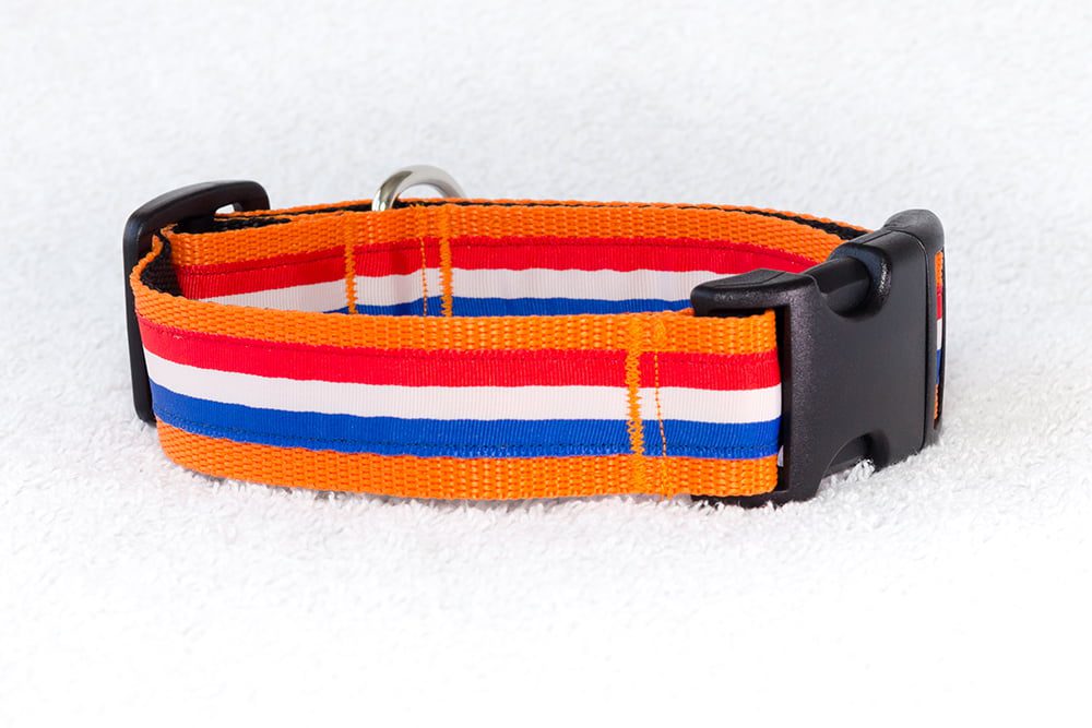 stoere oranje hondenhalsband - halsband oranje - oranje halsband hond – hondenhalsbanden