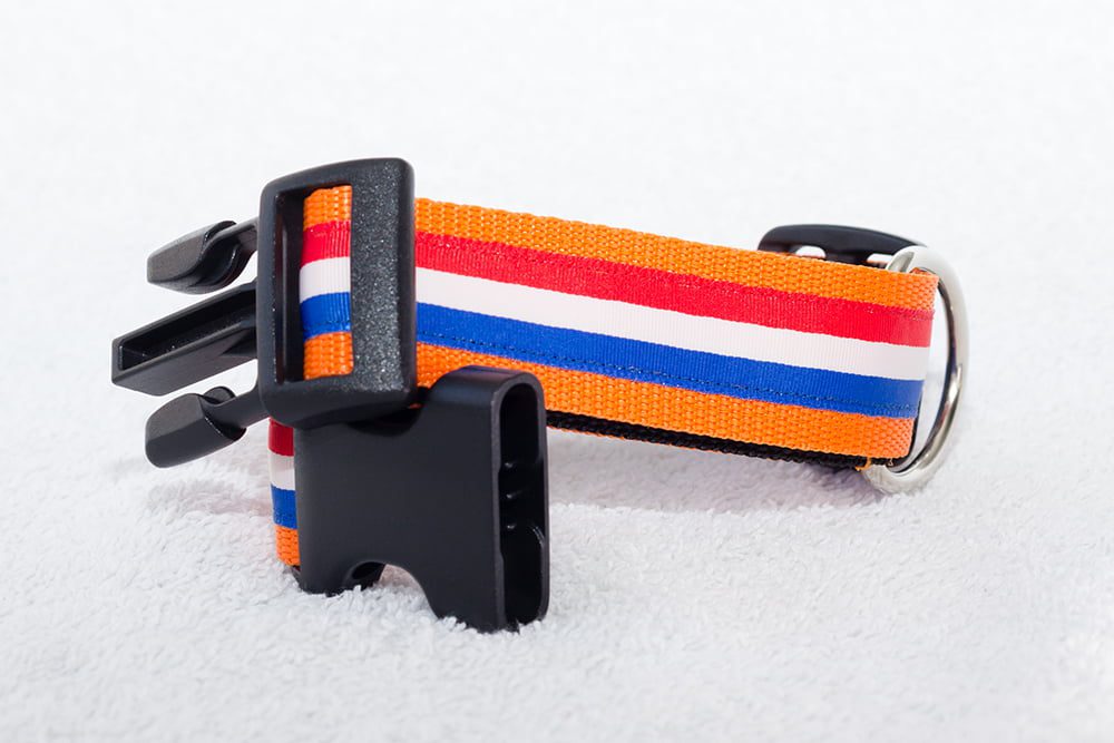 stoere oranje hondenhalsband - halsband oranje - oranje halsband hond – hondenhalsbanden