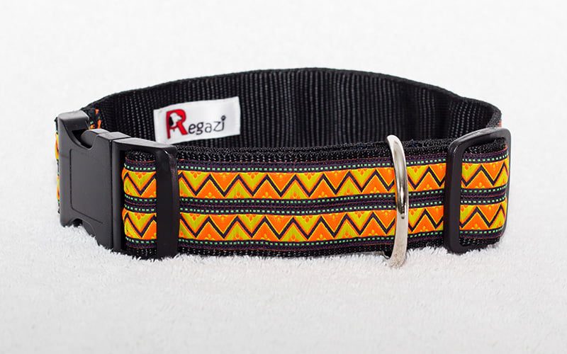 oranje halsband hond - halsbanden hond – halsband hond – hondenhalsbanden