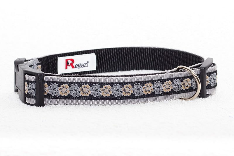 grijze halsband hond - halsbanden hond – hondenhalsband – hondenhalsbanden