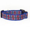 blauwe halsband handgemaakt - halsbanden hond – hondenhalsband – halsband hond