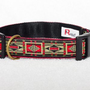 rode halsband handgemaakt - halsbanden hond – hondenhalsband – halsband hond - hondenhalsbanden