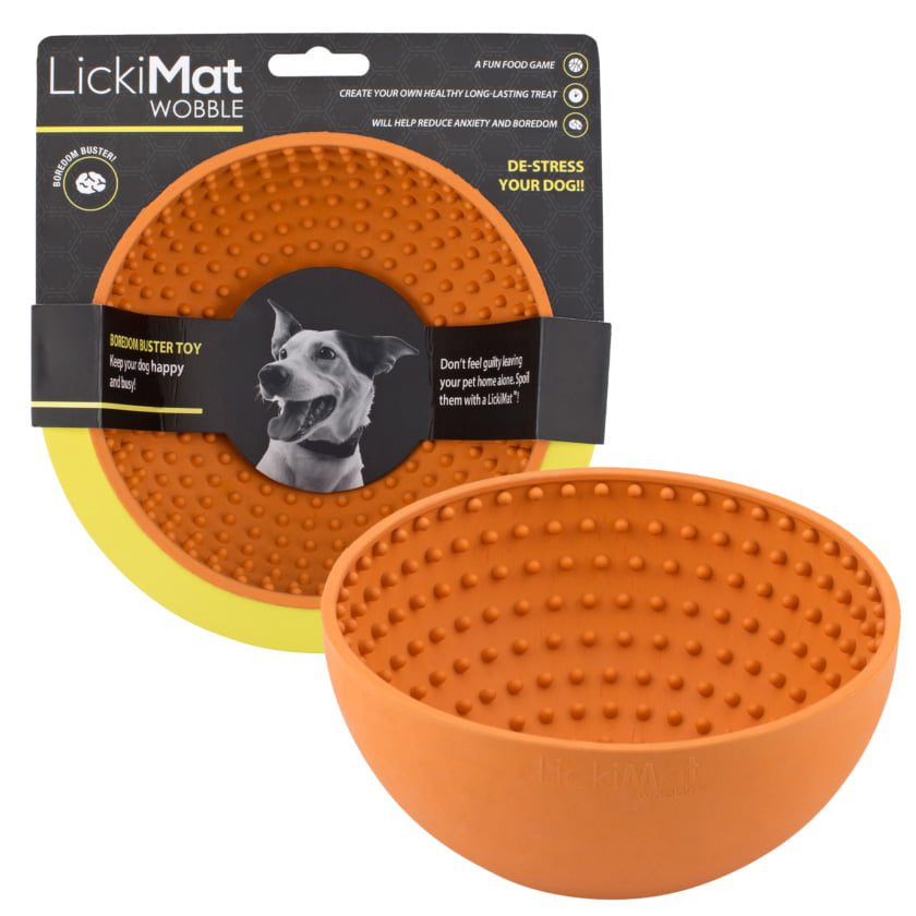 lickimat wobble - lickimat slomo - voermat hond - lickimat kopen – anti schrok voerbak