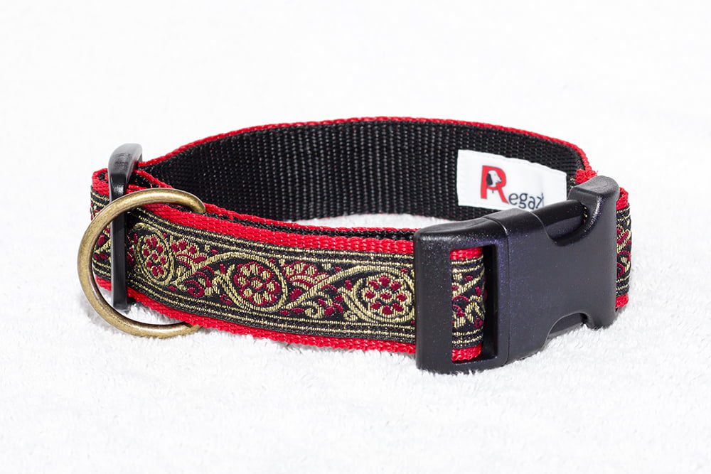 rode hondenhalsband nylon - vrolijke halsbanden handgemaakt – halsband hond – honden halsbandrode hondenhalsband nylon. Prachtige handgemaakte hondenhalsbanden. Vrolijke gekleurd, verschillende maten. Unieke handgemaakte halsbanden.