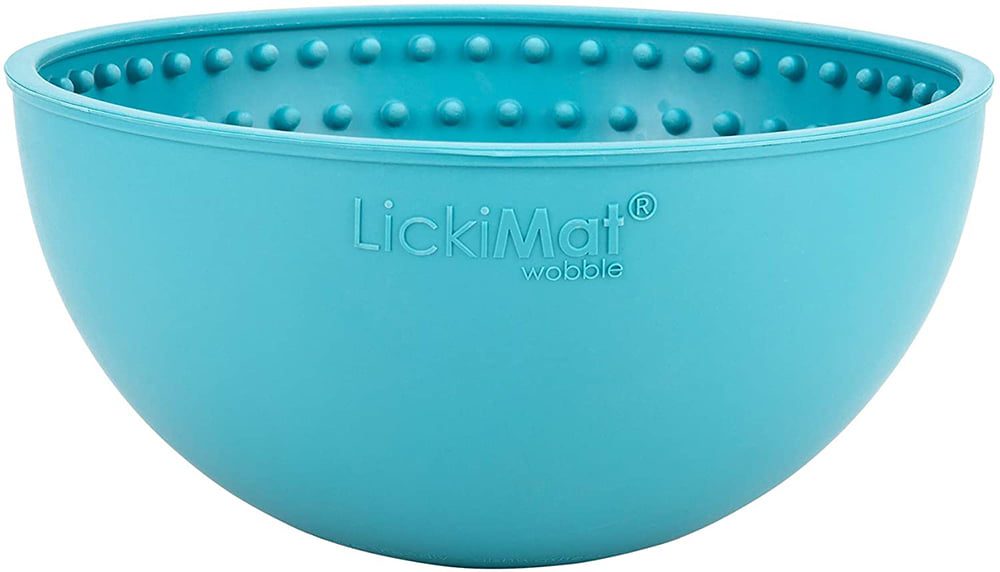 lickimat wobble blauw - lickimat - voermat hond - lickimat kopen – lickimat slomo