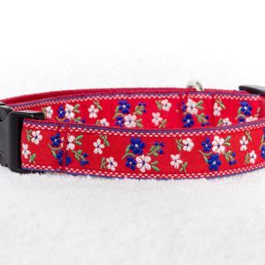 mooie hondenhalsband rood - halsbanden - halsband hond – hondenhalsband handgemaakt