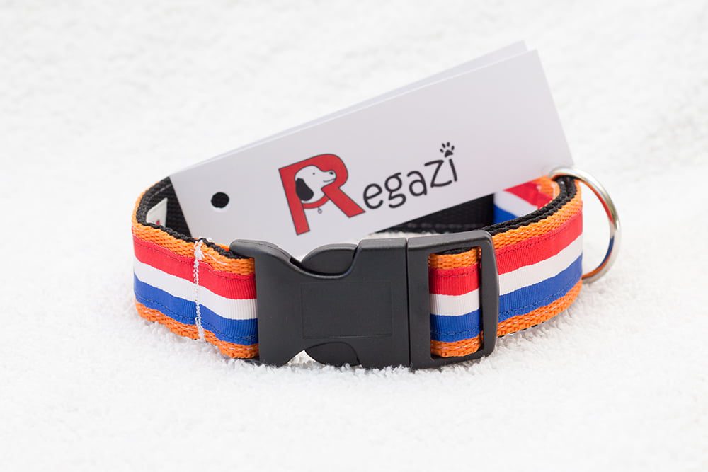 Regazi halsband Nederland rood-wit-blauw 2,5 cm - Afbeelding 5