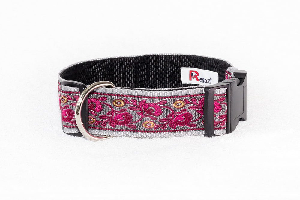 hondenhalsband bordeauxrood - halsbanden hond - nylon halsband hond - hondenhalsbanden