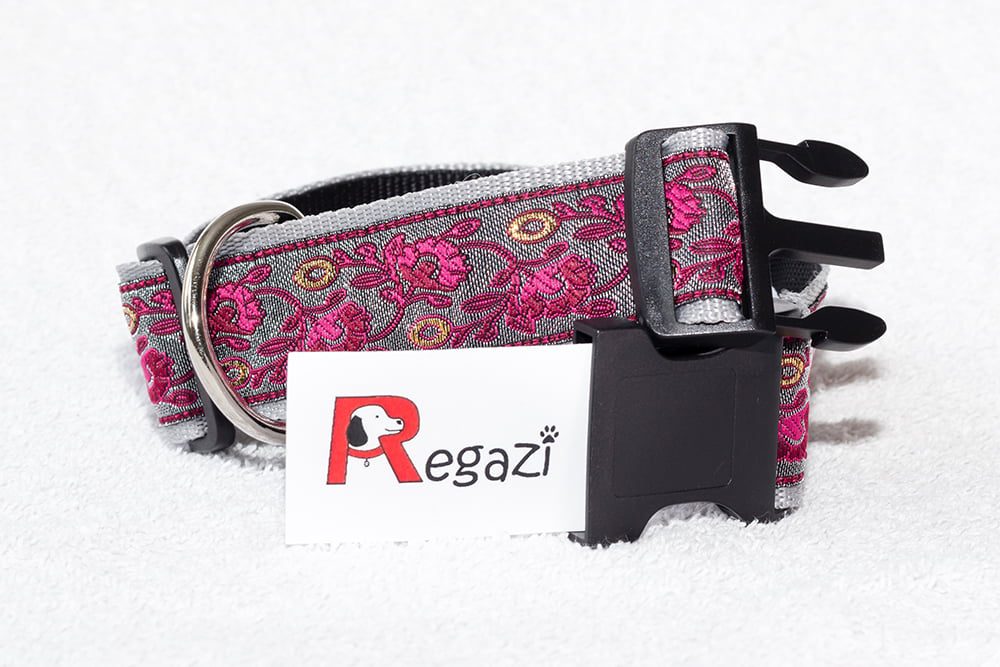 hondenhalsband bordeauxrood - halsbanden hond - nylon halsband hond - hondenhalsbanden