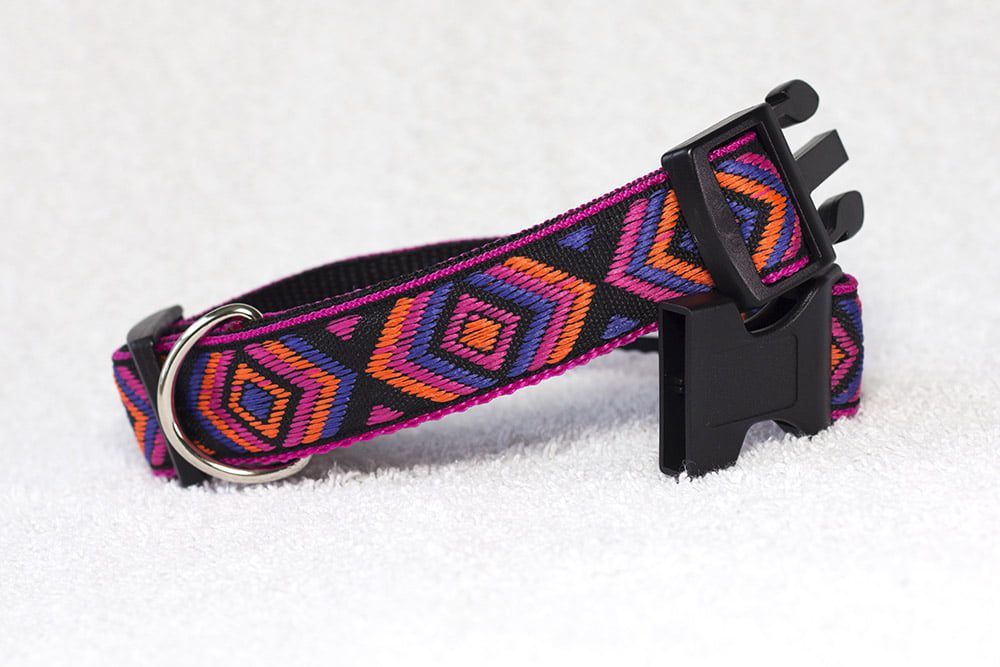 hondenhalsband roze paars - halsbanden - halsband hond – hondenhalsband – honden halsband