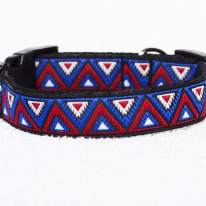 hondenhalsband rood blauw - halsbanden – honden halsband - hondenhalsbanden - halsband hond
