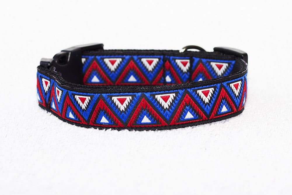 hondenhalsband rood blauw - halsbanden – honden halsband - hondenhalsbanden - halsband hond