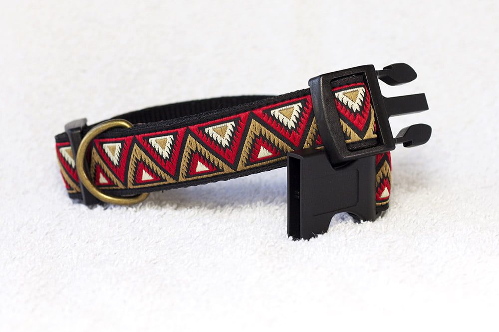 hondenhalsband rood goud - halsbanden – honden halsband - hondenhalsbanden - halsband hond