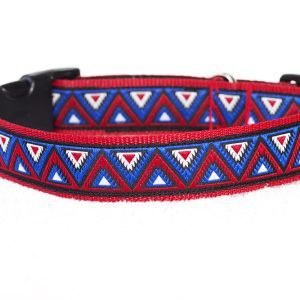 rode hondenhalsband blauw - honden halsband - halsbanden - hondenhalsband - halsband hond