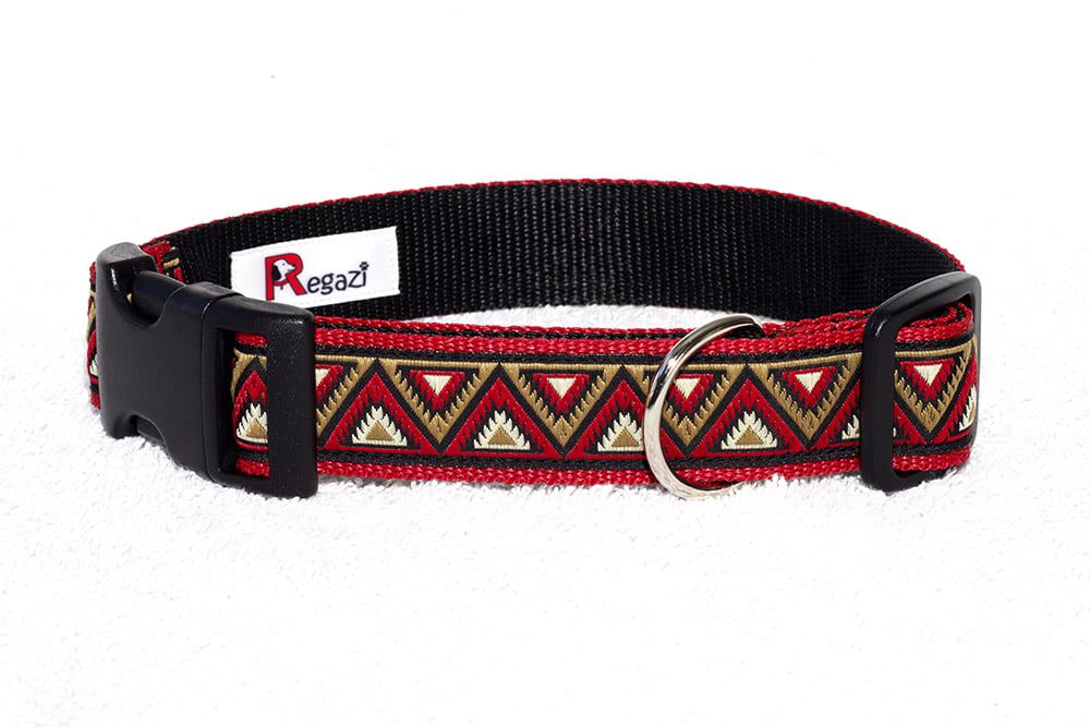 unieke hondenhalsband rood - honden halsband - halsbanden - hondenhalsband - halsband hond