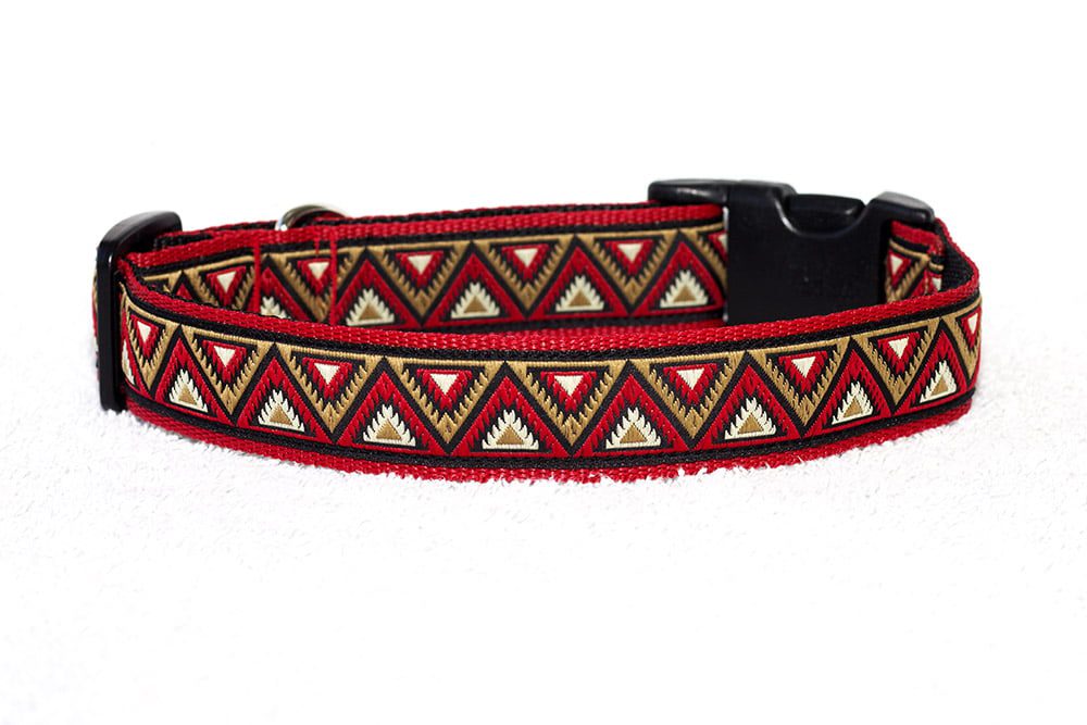 unieke hondenhalsband rood - honden halsband - halsbanden - hondenhalsband - halsband hond