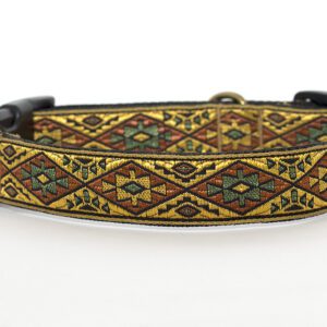 halsband goudgeel - hondenhalsband - honden halsband – handgemaakte halsbanden